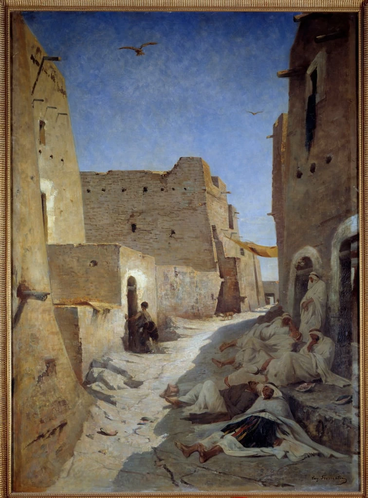 Veduta di Bab el Gharbi Street a Laghouat in Algeri - Musee de la Chartreuse, Douai